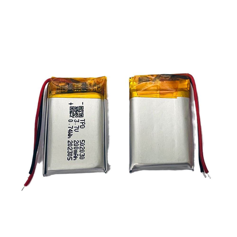 空海运认证502030聚合物锂电池200mah头灯化妆镜记录仪美