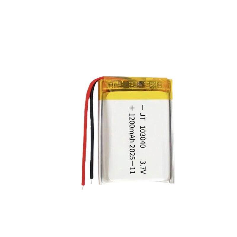 103040聚合物锂电池1200mAh空气净化器吸奶器LED灯头灯电池3.7V
