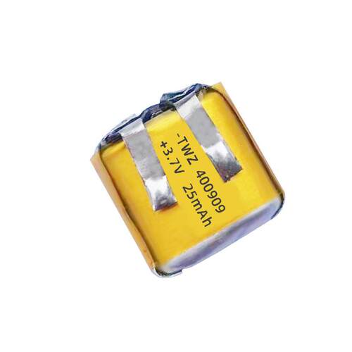 400909聚合物锂电池 足容25mAh tws蓝牙耳机 折角加锡包胶 锂电池