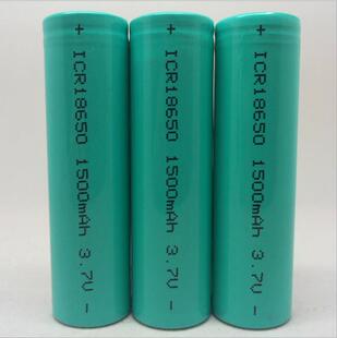 18650锂电池1500mAh毫安手电筒充电宝LED头灯喷雾器