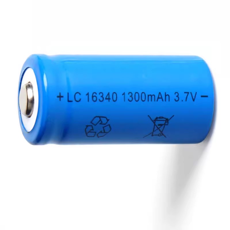 CR123A/163401300MAH3.7V激光瞄准器平头尖头锂电池