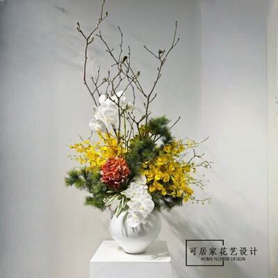 新中式仿真花红色花艺