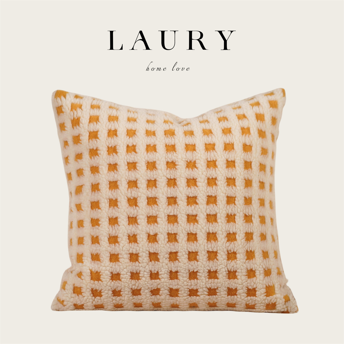 『奶油风』抱枕靠垫抱枕床头靠枕卧室客厅沙发方形格纯色靠背腰靠