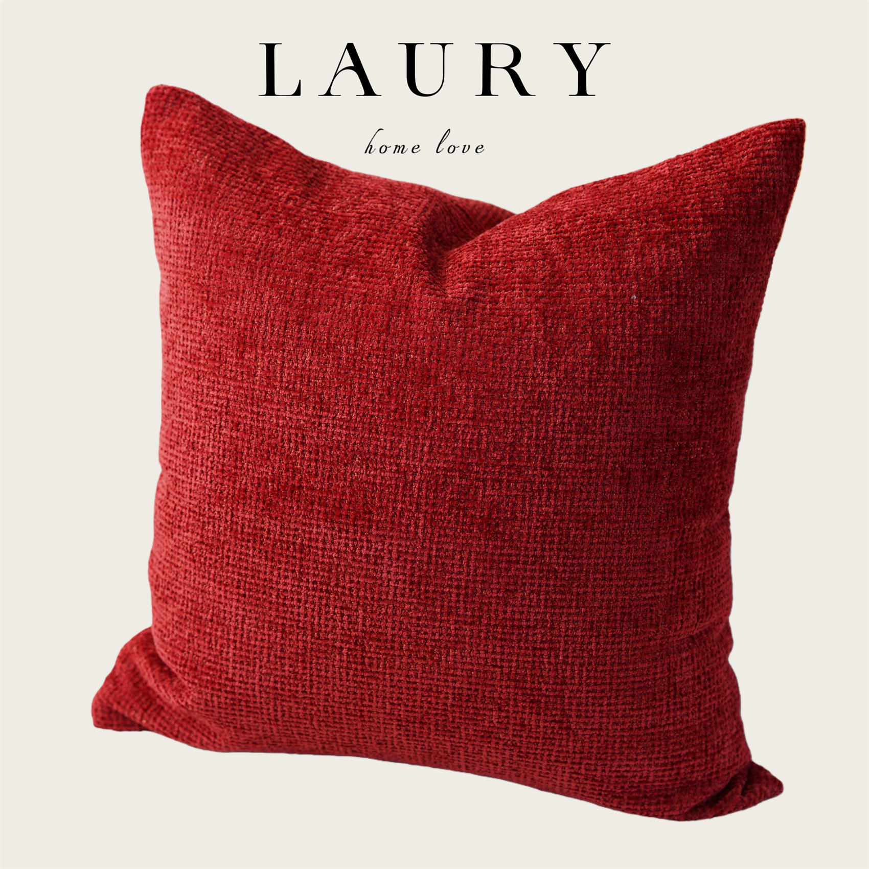 『中国红』抱枕新年喜庆加厚纯色沙发抱枕客厅床上靠垫靠枕大靠背