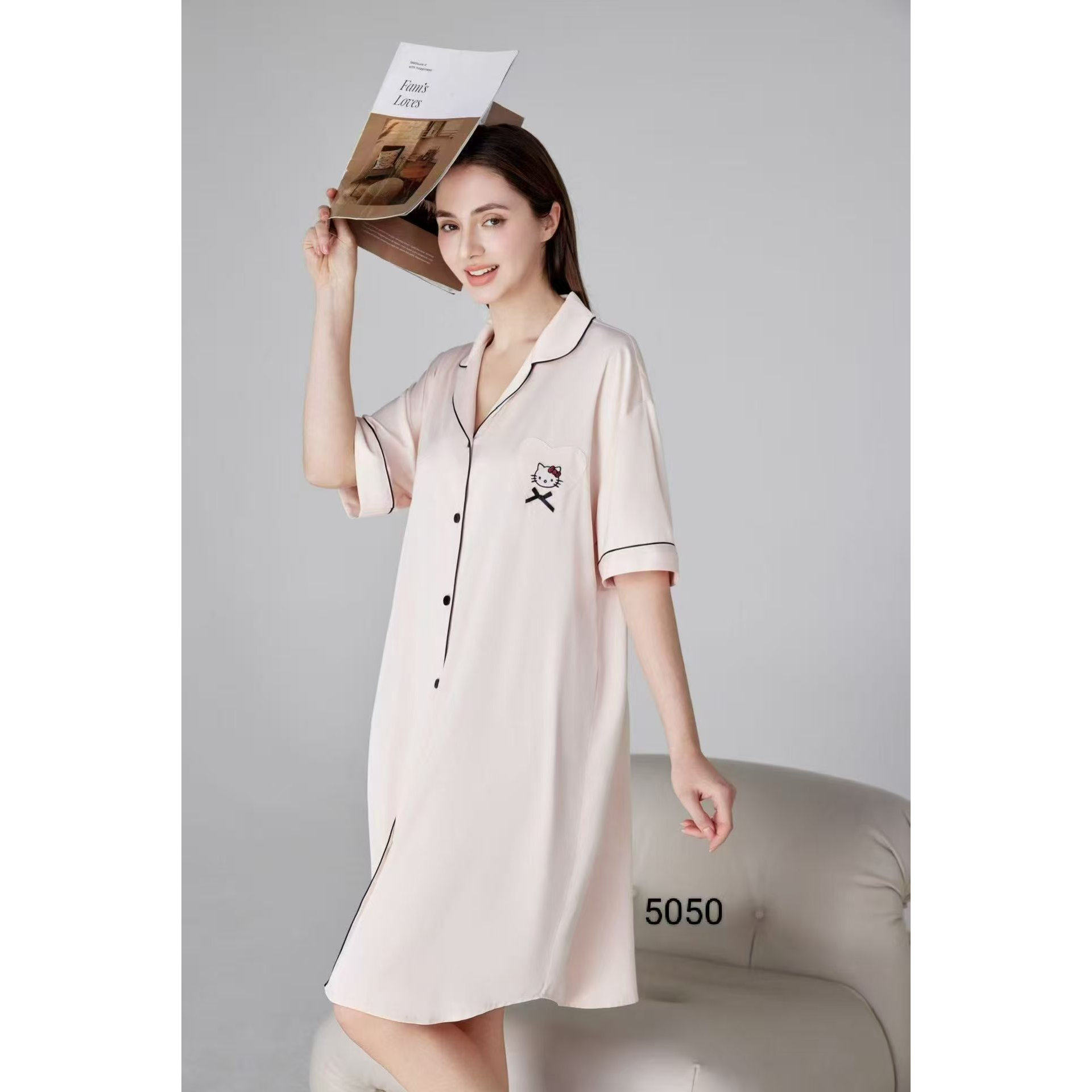 2026睡衣春夏女5050宽松睡裙