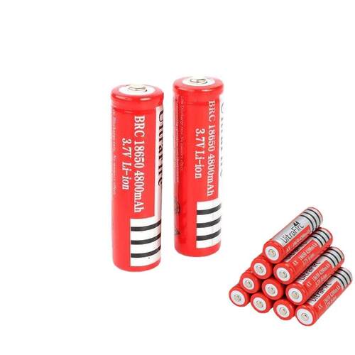 手电筒充电尖头锂电池 强光手电筒18650充电锂电池 3.7v 5800mAh