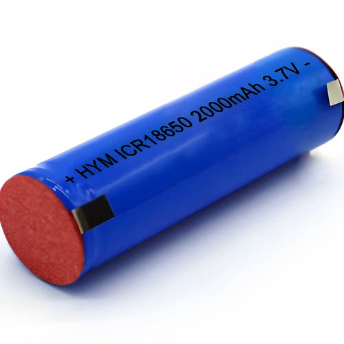 厂家直销大容量3.7V 18650 2000mAh 电动牙刷可充电锂电池带焊片