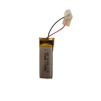 厂家聚合物锂电池 501235 -180mAh适用蓝牙耳机