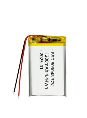 803048聚合物锂电池1200mAh显示器便携式音箱美容仪充电电池3.7V