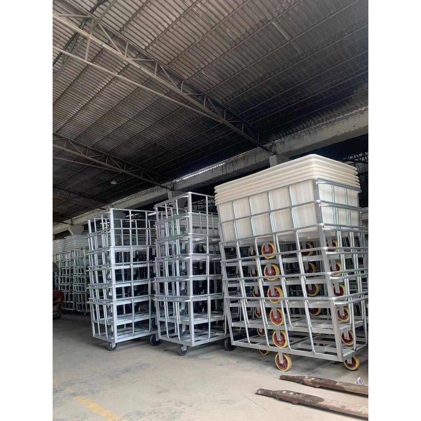 厂家镀锌钢管PE推布车印染厂用落纱车周转车