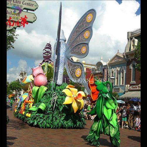 深圳厂家制作LED花车花型发光彩车新款创意彩车花车