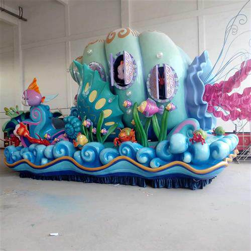 供应大型四轮电动巡游花车彩车节日庆典巡游车影视婚庆花车