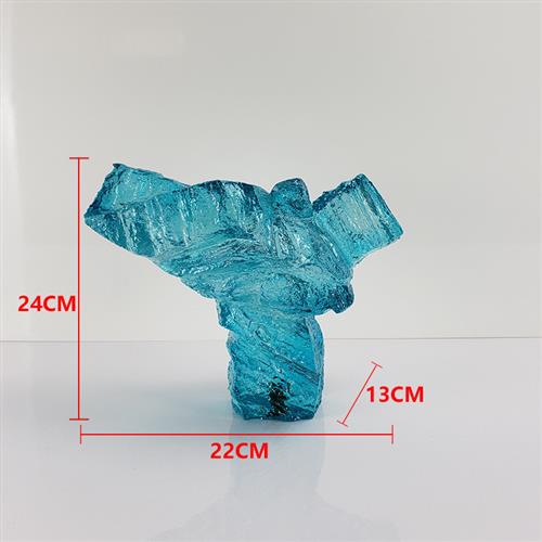 创意透明太极人物雕塑摆件现代中式装饰艺术品家居饰品样板房配饰