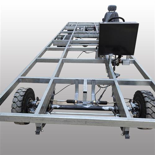 制作电动四轮加长加宽城市花车巡游巡演公园街景餐车底盘