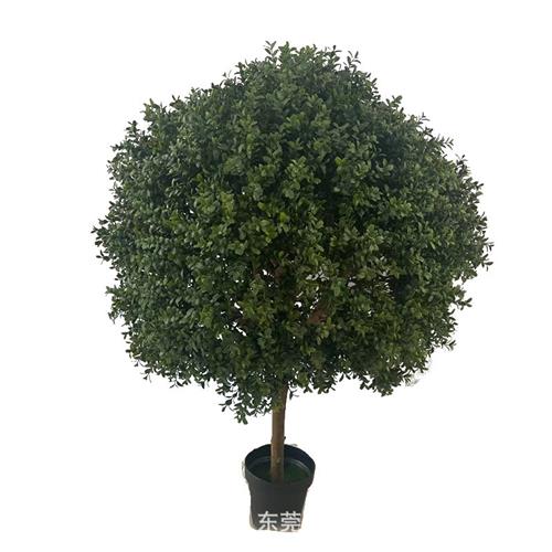 仿真杨梅叶草球北欧风假绿植盆景室内外商场装饰花园造景落地摆件