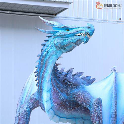 大型电动仿真恐龙神话魔兽西方龙景区主题乐园户外感应互动装置