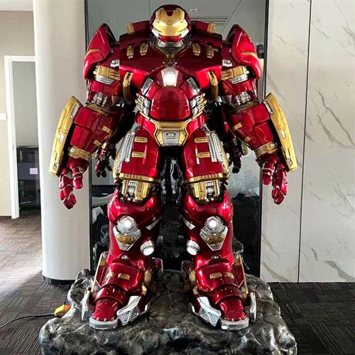 漫威钢铁侠大型手办浩克玻璃钢雕塑橱窗商场电影院装饰落地大摆件