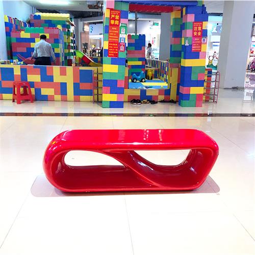 玻璃钢休闲椅卡通商场座椅户外椅子公共组合凳子定制休息等候坐凳