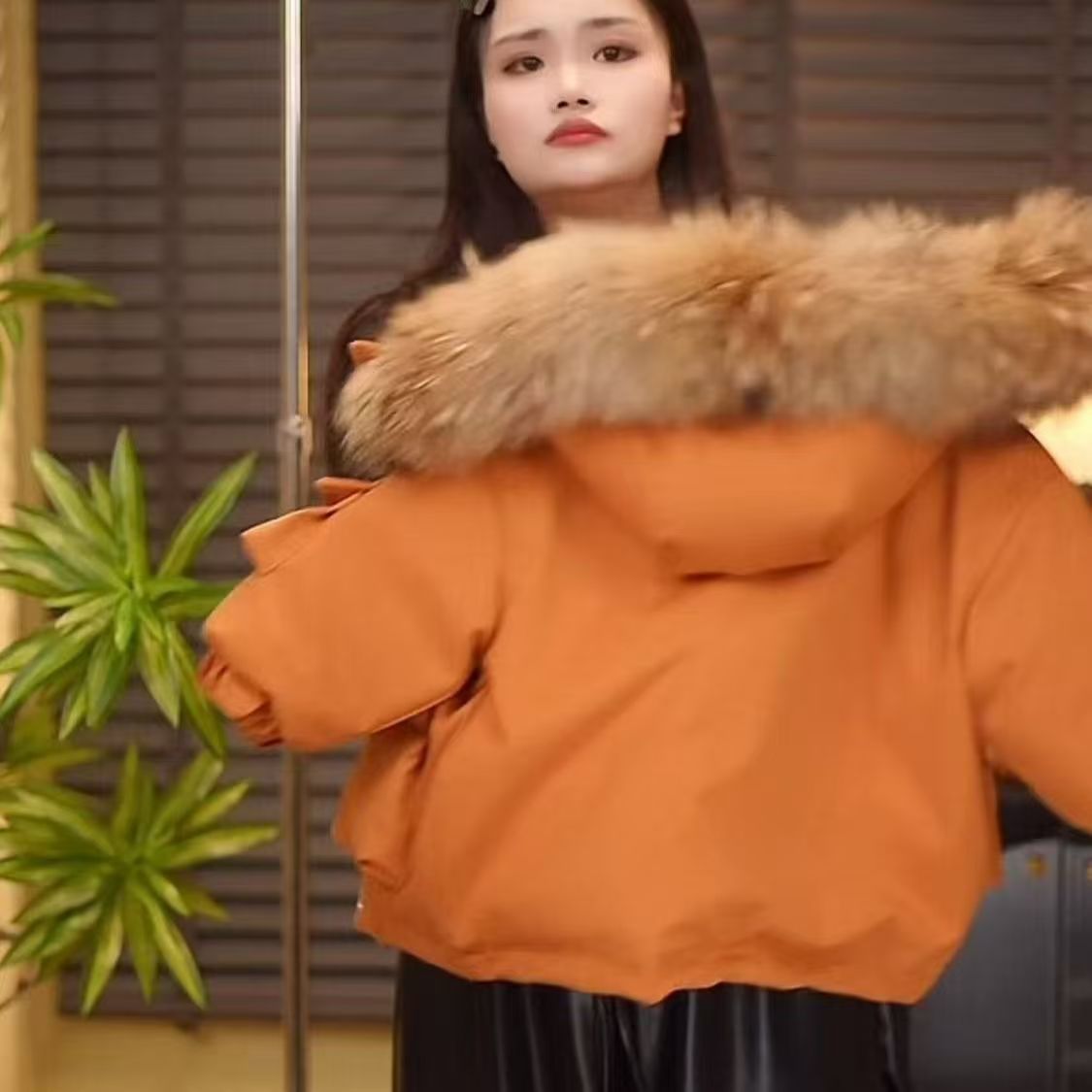 男童棉派克服棉服冬季新款洋气儿童时尚加厚大毛领外套棉衣男女同