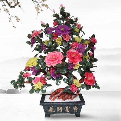 雕刻盆景玉器工艺品落地大摆件