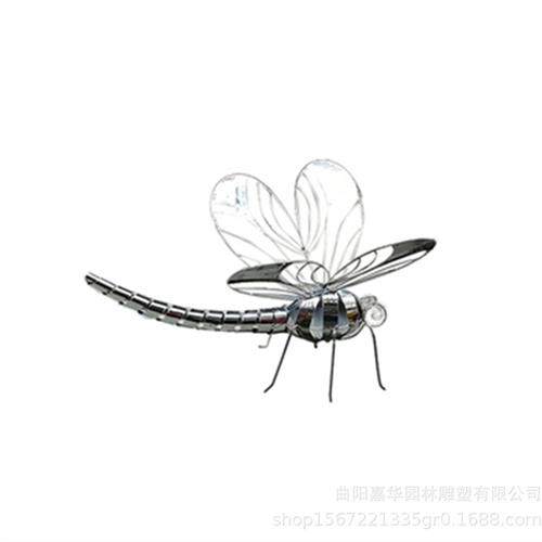 不锈钢镂空昆虫园林景观雕塑金属蜻蜓雕塑户外小区草坪装饰动物