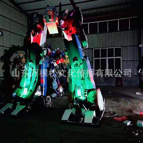 大型变形金刚模型网红大黄蜂擎天柱巨型铁艺变形金刚展览模型