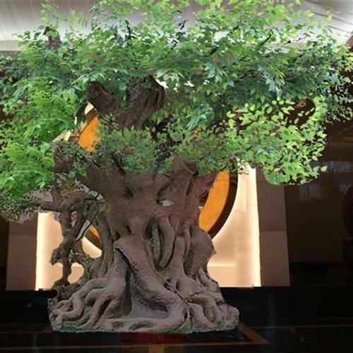 厂家供应仿真许愿榕树酒店商场展厅装饰树景观风景造型树定制