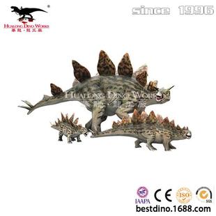 大型仿真恐龙副栉龙家族机械恐龙制作基地仿真软体硅胶模型定制