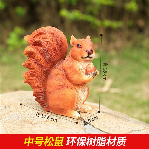 别墅花园庭院装饰户外园林雕塑仿真动物松鼠土拨鼠摆件树脂工艺品