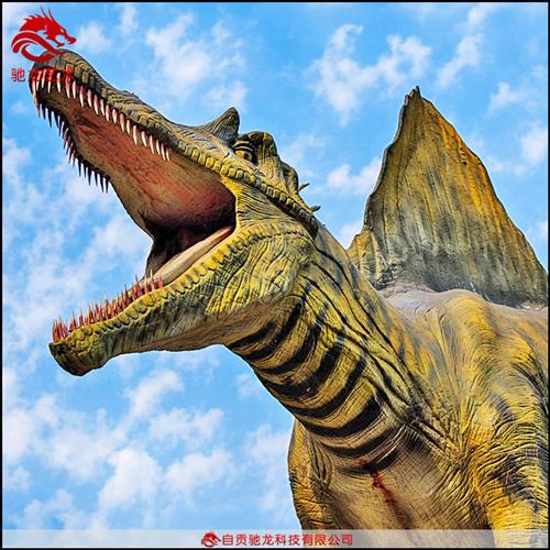 大型棘背龙模型景区室外活体恐龙模型制作厂家电动仿真恐龙坐骑