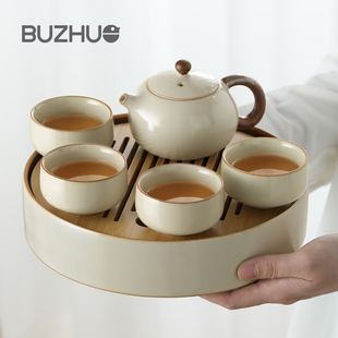 茶台一整套一人饮家用小型茶杯年轻人泡茶功夫茶具 茶壶茶具套装