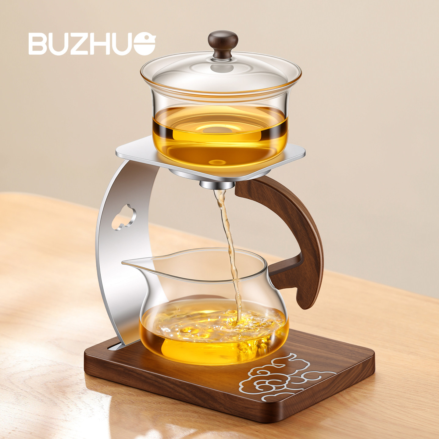 懒人泡茶神器2026新款玻璃泡茶壶
