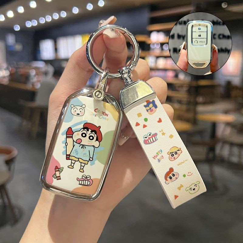 适用于本田十代雅阁钥匙套思域crv缤智urv冠道皓影杰德车女壳包扣