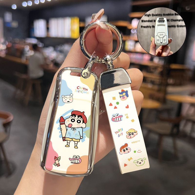 适用奥迪A6L钥匙套A4L女生A3/Q5L/A8/Q7/Q3/A7/Q8/汽车钥匙保护套