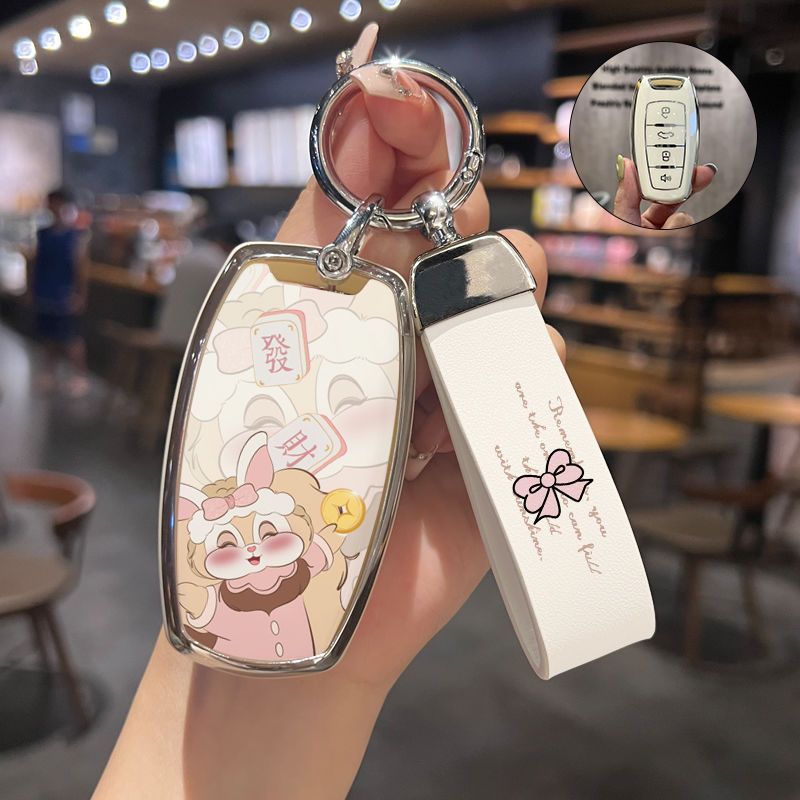 适用哈弗H6钥匙套神兽H2S长城哈弗M6coupe大狗F7二代车钥匙保护套