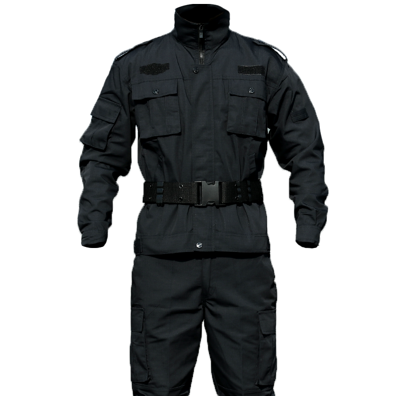 春秋作训服套装男加厚耐磨网格战术训练服物业门卫保安工作服夏冬