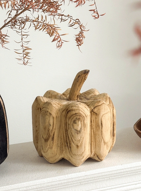 木质南瓜装饰摆件家居民宿酒店