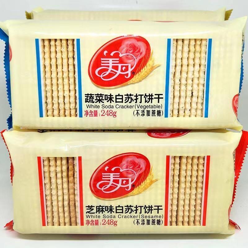 美丹苏打饼干大包248g