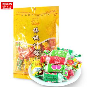 佛桃什锦饴糖高粱饴绿豆饴苹果饴红枣饴草莓饴山楂饴6种口味400g