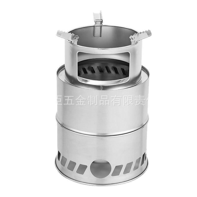 可加装风机户外便携式折叠柴火炉野餐炉具/焚火架
