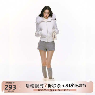 redbling2024秋冬新品拼毛上衣
