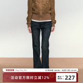 复古休闲长裤 RedBling 直筒水洗牛仔裤 美式 原创设计新款 辣妹修身