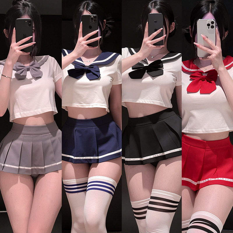 清纯欲JK制服短裙套装