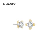 MMAGPY春日圆舞曲系列森系小巧精致小桂花耳钉女