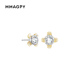 MMAGPY春日圆舞曲系列森系小巧精致小桂花耳钉女