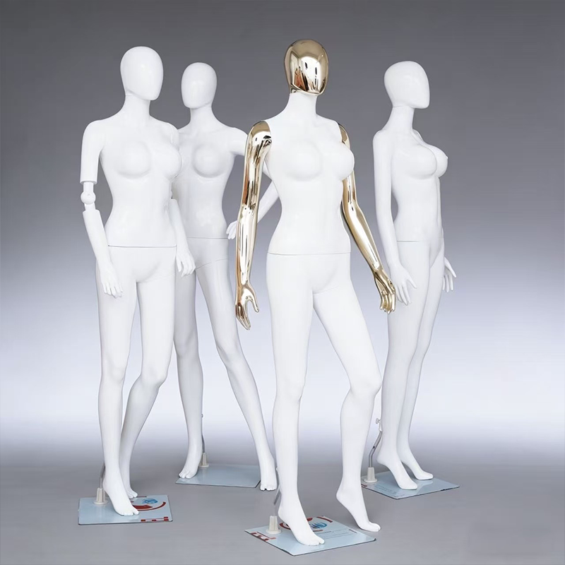 哑白全身女装模特橱窗展示架