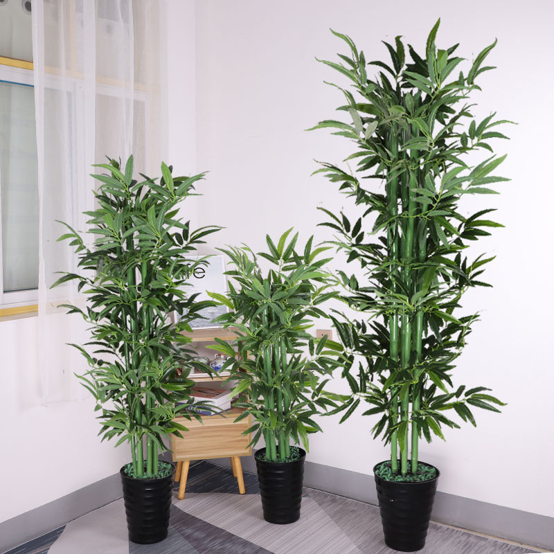 彷真绿色植物假竹子室内客厅大型落地商店装饰彷真植物假树盆景栽