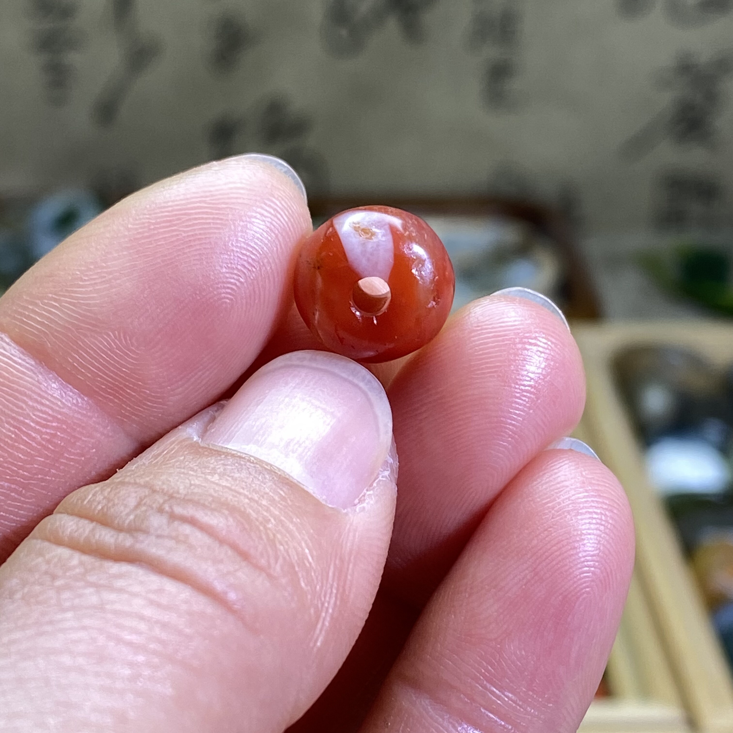 南红玛瑙柿子红随型圆扣子配饰老光工艺复古风手编绳手链手串配珠,珠宝/钻石/翡翠,DIY配件,淘宝优惠券,粉丝福利购,淘宝优惠卷