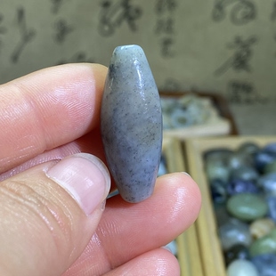 和田玉糖青花籽料随型勒子配饰老光工艺复古风手编绳手链项链挂饰