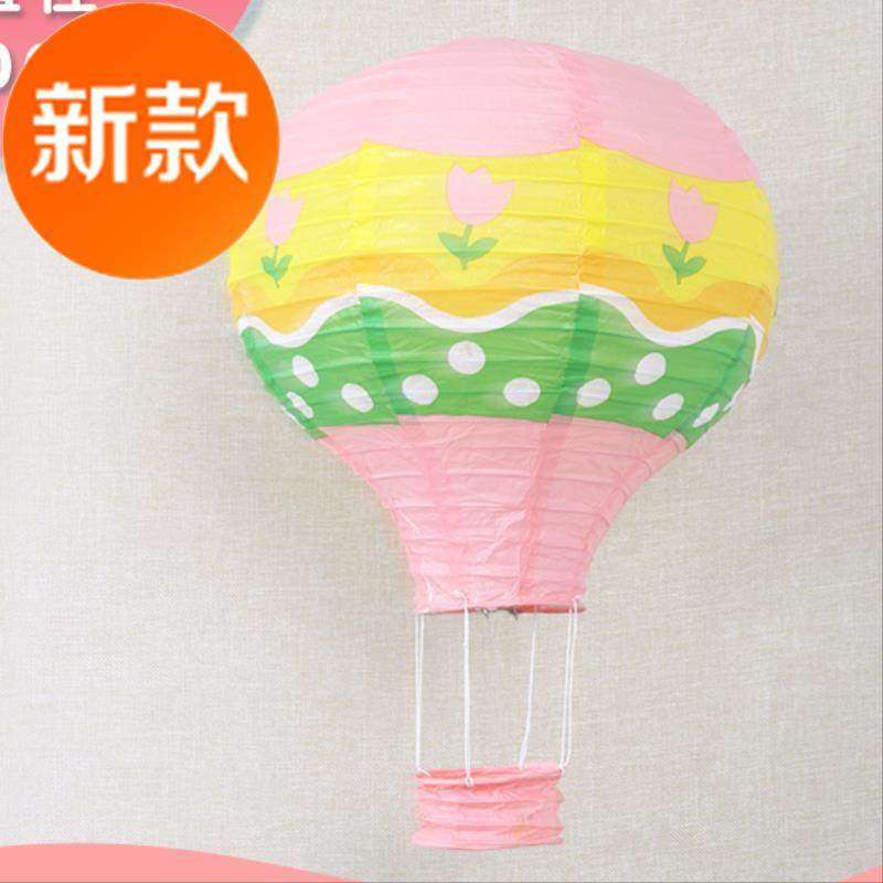 幼儿园吊饰装l饰空中课室热气球彩色小班蓝色春天少女新年装饰品